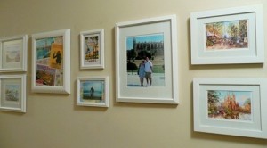 Wall gallery frame supersonic airplane