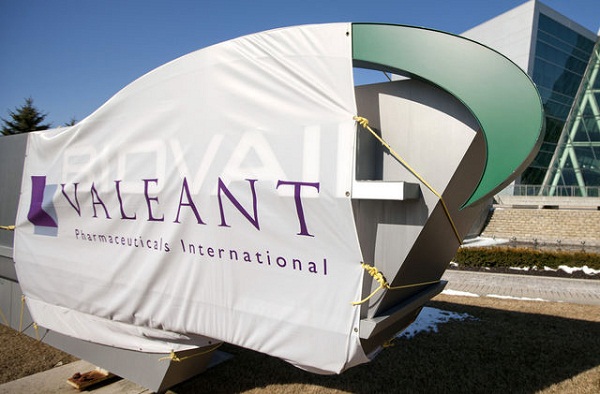 Valeant Pharmaceuticals International Inc. Hyundai Sonata hybrid with solar panel roof