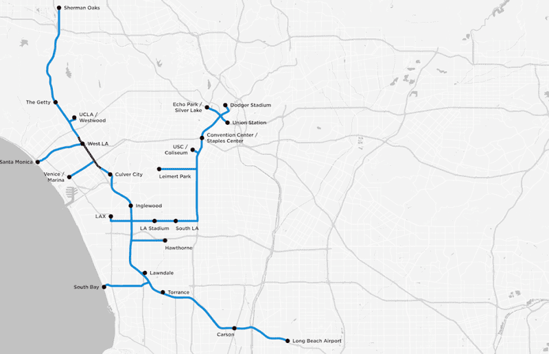 Boring Company LosAngelesConceptualMap E1526370535912