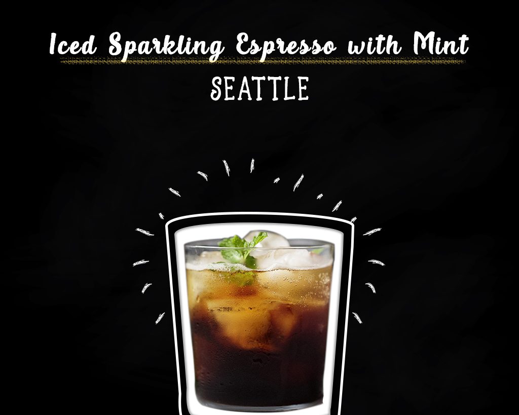 Iced Sparkling Espresso With Mint New