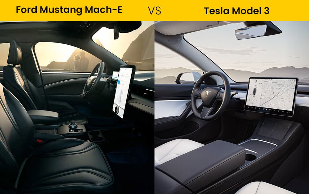 3- Ford Mustang Mach-E vs Tesla Model 3