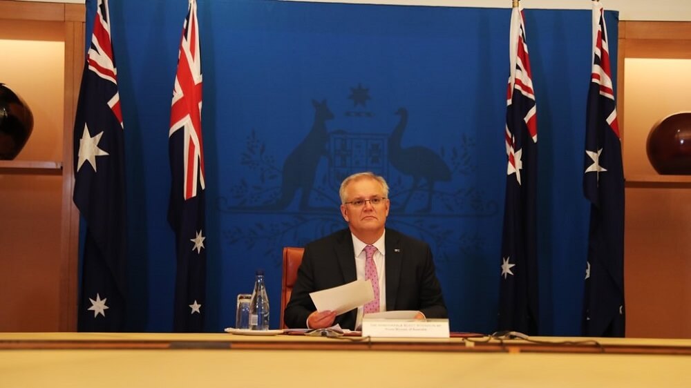 Scott Morrison Australia Facebook News Media Bargaining Code