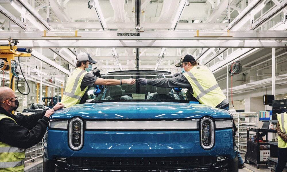 Amazon Rivian IPO NASDAQ Public Electric Vehicles Market