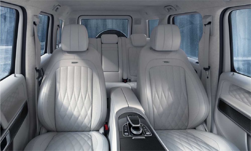 The AMG G63 has luxurious interiors