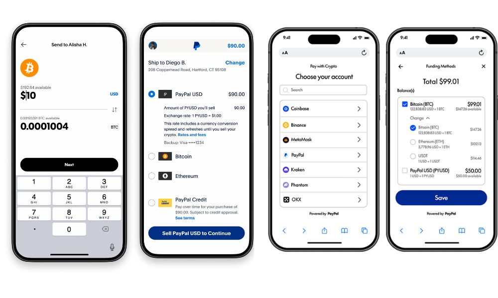 PayPal crypto payments